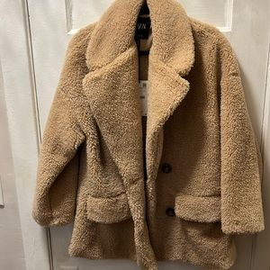 Brand new Zara teddy coats.